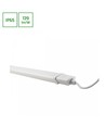 120cm LED armatur + kontakt med brytare - 36W, 230V, 2m kabel + kontakt, på/av, IP65, Neutral vit