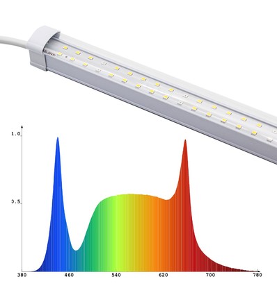 LEDlife Max-Grow 2.0 30W växtarmatur - 120cm, 30W LED, fullt spektrum (Vitt ljus), IP65