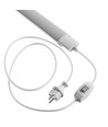 150cm LED armatur + kontakt med brytare - 45W, 230V, 2m kabel + kontakt, på/av, IP65