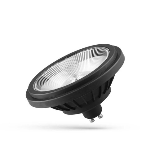 GU10 AR111 14W LED-spot - 40° spridning, svart