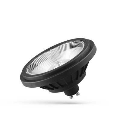 Spectrum AR111 GU10 14W LED-spot - 230V, 40° spridning, svart, 230V