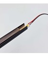 Ljus för akustikpanel, 240 cm, svart - Komplett set med aluprofil och COB LED-strip