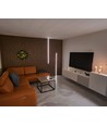 Ljus för akustikpanel, 240 cm, svart - Komplett set med aluprofil och COB LED-strip