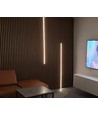 Ljus för akustikpanel, 240 cm, svart - Komplett set med aluprofil och COB LED-strip