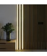 Ljus till akustikpanel, 240cm, svart - Komplett set med aluprofil och CCT LED strip