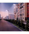 STREETOS 2 100W - Neutral Vit, 230V, 145/75°, IP65, IK09, 555x172x65mm, Grå, Skymningssensor