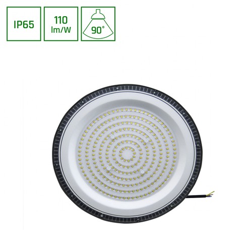 PLATEO SUN 3 HIGH BAY 200W - Neutral Vit, 230V, 90°, IP65, IK06, 309x65mm, Svart