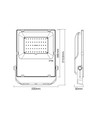 RGB+CCT Zigbee/Hue strålkastare - 60W, Gledopto, Hue kompatibel