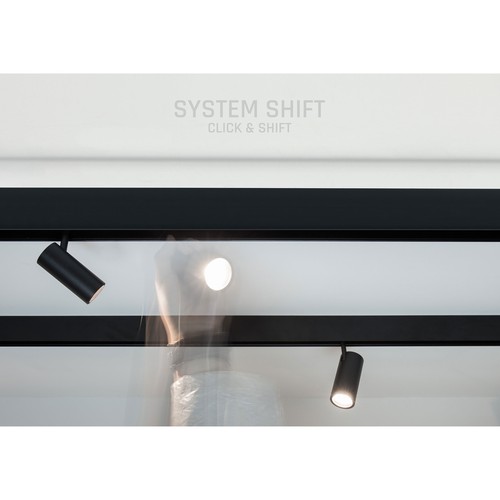 System Shift Spot M - ljus 44x157x178mm, 10W, 24°, svart, DALI