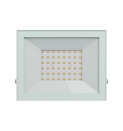 Noctis Lux 4 strålkastare 50W - kallvit, 230V, IP65, 176x137x25mm, vit
