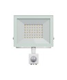 Noctis Lux 4 strålkastare 50W - Varmvit, 230V, IP44, 176x221x53mm, vit, PIR-sensor