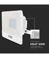 V-Tac 30W LED strålkastare med sensor, vit - Samsung LED chip