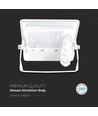 V-Tac 30W LED strålkastare med sensor, vit - Samsung LED chip