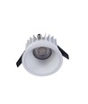 Dimbar RA99 infälld spotlight - 10W, Hål: Ø7,5 cm, Mått: Ø8,5 cm, vit kant, 230V