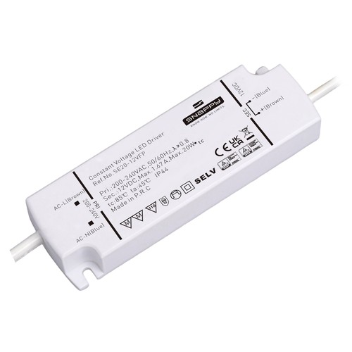 Snappy 20W strömförsörjning - 12V DC, 1.67A, IP44