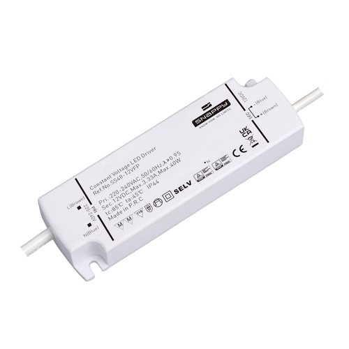 Snappy 40W strömförsörjning - 12V DC, 3.3A, IP44