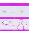 Lila 8x16 CLIP-ON Neon Flex LED - 8W per. meter, IP67, 24V