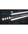 150cm / 16/24W T8-150 LED-lysrör, roterbar sockel - 200lm/W, flimmerfri