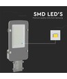V-Tac 30W LED gatulampa - Ø50/Ø60mm, Samsung chip, IP65, grått hus
