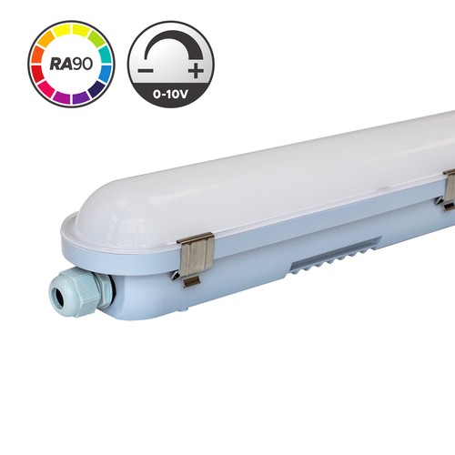 120 cm 0-10V armatur HiCRI - RA90, 40W, genomkopplad, flimmerfri, IP65