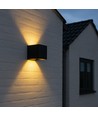 LEDlife CUBIC 6W vägglampa - Svart, fyrkantig, upp/ned, justerbar, inne/ute, IP65, inkl. ljuskälla