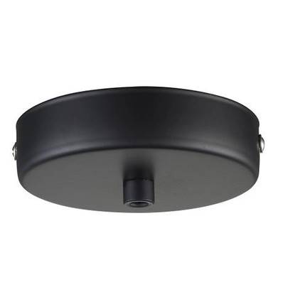 Halo Design - Ø10 Rosett för 1 lampa - svart