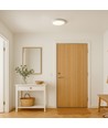 18W dimbar LED taklampa - Ø22,5cm, Höjd: 3,9cm, vit kant, inkl. ljuskälla