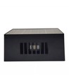 Solcells-vägglampa - IP54, svart, roterbar, fyrkantig, skymningssensor