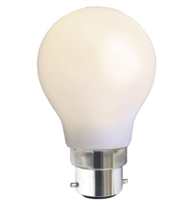 Outlet: Vit/Opal B22 LED Lampa På 1W, Ø55, 230V - 360°