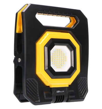Genopladelig LED Akku Arbejdsprojektør 15W, IP54, Dæmpbar