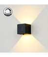 LEDlife CUBIC 6W Dimbar vägglampa - Svart, fyrkantig, upp/ned, justerbar, inne/ute, IP65, inkl. ljuskälla