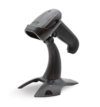 Bordscanner1D och 2D trådlös skanner med hållare - 2,4GHz dongel, bluetooth