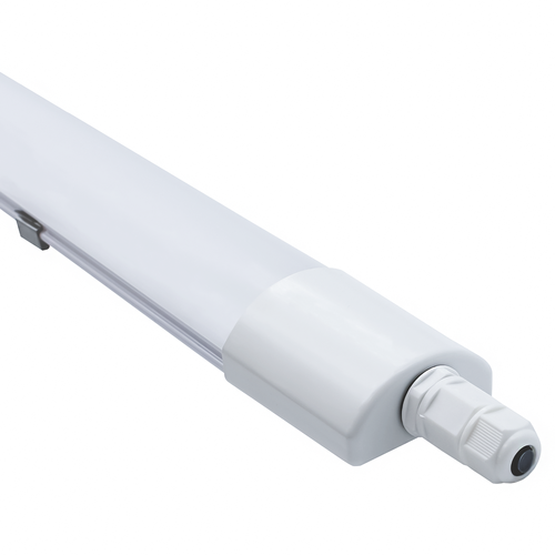 120cm vattentät komplett LED-armatur - 36W, genomkopplad, IP65, 230V