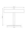 Nemo LN2 Vit bordlampa - Ø20 cm, G9, 230V, utan ljuskälla