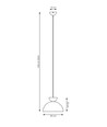 Lunaro 1S Svart/Vit pendellampa - Ø30 cm, GX53, 230V, utan ljuskälla