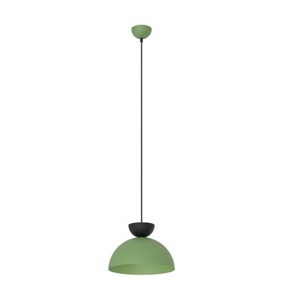 Lunaro 1S Svart/Grön pendellampa - Ø30 cm, GX53, 230V, utan ljuskälla