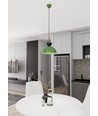 Lunaro 1S Svart/Grön pendellampa - Ø30 cm, GX53, 230V, utan ljuskälla