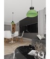 Lunaro 1S Svart/Grön pendellampa - Ø30 cm, GX53, 230V, utan ljuskälla