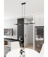 Sora 4 Svart pendellampa - GX53, 230V, utan ljuskälla