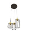Vander 3PREM Svart/Guld pendellampa - Ø16 cm, E27, 230V, utan ljuskälla