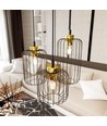 Vander 3PREM Svart/Guld pendellampa - Ø16 cm, E27, 230V, utan ljuskälla