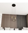 Vander 3PREM Svart/Guld pendellampa - Ø16 cm, E27, 230V, utan ljuskälla