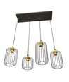 Vander 4 Svart/Guld pendellampa - Ø16 cm, E27, 230V, utan ljuskälla