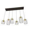 Vander 6 Svart/Guld pendellampa - Ø16 cm, E27, 230V, utan ljuskälla