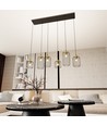 Vander 6 Svart/Guld pendellampa - Ø16 cm, E27, 230V, utan ljuskälla