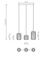 Vander 3 Svart pendellampa - Ø16 cm, E27, 230V, utan ljuskälla