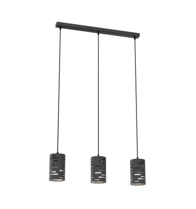 Tank 3 Svart pendellampa - Ø10 cm, E27, 230V, utan ljuskälla