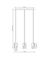 Tank 3 Svart pendellampa - Ø10 cm, E27, 230V, utan ljuskälla