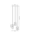 Tank 3PREM Svart pendellampa - Ø10 cm, E27, 230V, utan ljuskälla