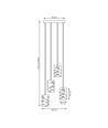 Tank 4PREM Svart pendellampa - Ø10 cm, E27, 230V, utan ljuskälla